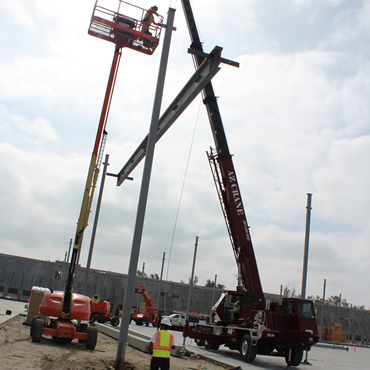 Lifting a beam